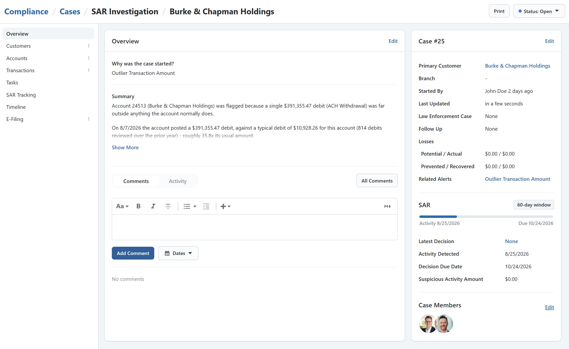 BNControl - Compliance - Case Management